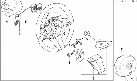 Change lever with OEM cams 61316926213 for BMW E85, E86. Original BMW.
