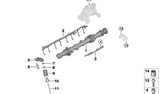 Gear lever for BMW 3 Series G20N, G21N, 4 Series G22N, G23N, G26N, 5 Series G60, G68, 7 Series G70, X3 G45, X5 G05N, G18N, X6 G06N, X7 G07N (OEM 11339452677). Genuine BMW