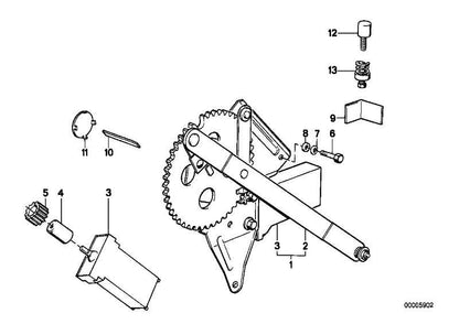 Manivela Elevalunas Para Bmw E30 . Original Recambios