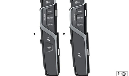 Elemento de mando consola central OEM 61316993921 para BMW Serie 5 G30, G31, X3 G01, iX3 G08. Original BMW.