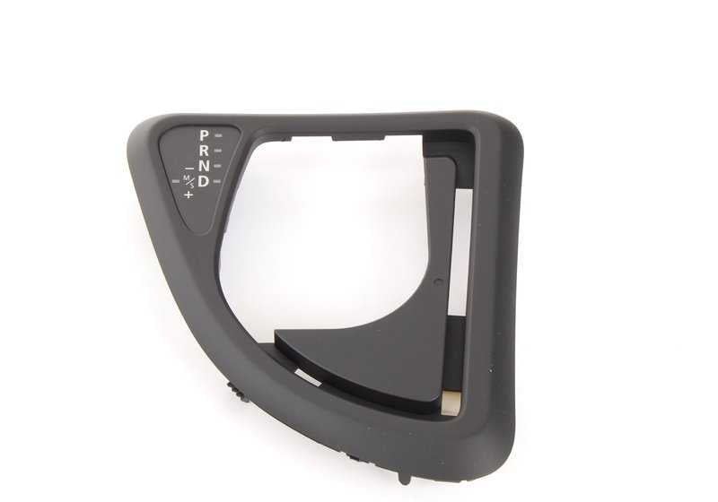 Steptronic Gear Shift Knob Trim for BMW 1 Series E81, E82, E87, E87N, E88 (OEM 51167078567). Original BMW.