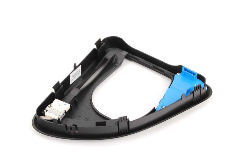 Steptronic Gear Shift Knob Trim for BMW 1 Series E81, E82, E87, E87N, E88 (OEM 51167078567). Original BMW.