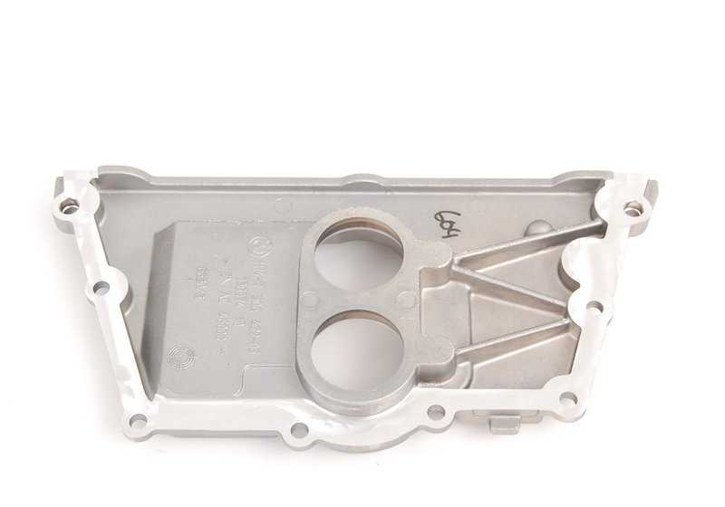 Upper chain cover for BMW E60, E61, E63, E64, E65, E66, E53 (OEM 11147506422). Original BMW