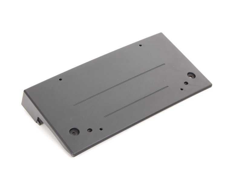 Soporte base para matrícula OEM 51117210473 para BMW X3 F25 (modelos sDrive18d, sDrive20i, xDrive20d, xDrive20i). Compatible con versiones USA/Japón. Original BMW.