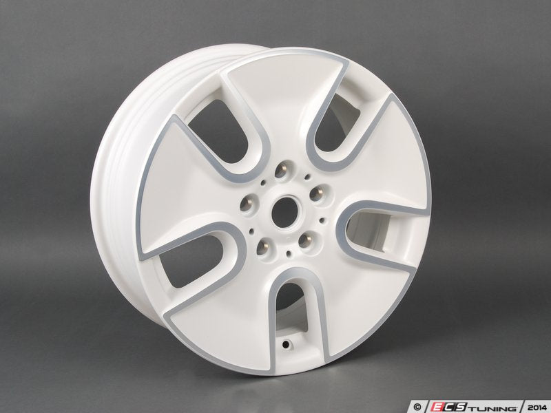 Cerchio in lega leggera bianca 7Jx17 ET50 OEM 36109804372 per MINI Countryman R60 (2010-2016), MINI Paceman R61 (2012-2016). MINI originale.