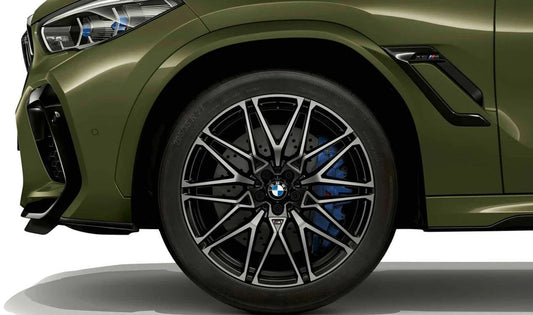 Tire en aluminium M Performance Sternspeche 818 pour BMW F95, F95N X5, F96, F96N X6 (OEM 36118093563). BMW d'origine.