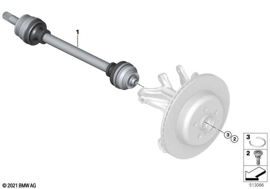 Rear Right Drive Shaft for BMW I20 (OEM 33205A0F098). Original BMW