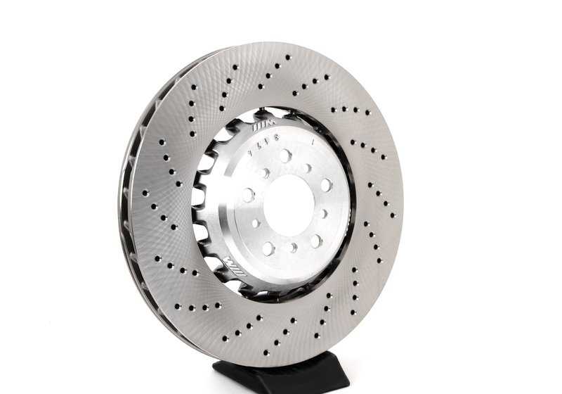 Disco de freno ventilado para BMW E60, E60N, E61, E61N, E63, E63N, E64, E64N (OEM 34116864906). Original BMW.