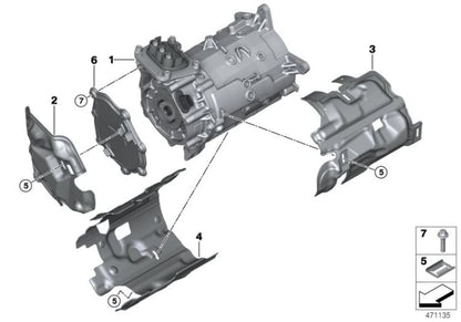 Capsula acustica frontale per la serie BMW 2 F45, F45N, X1 F48N, F49, F49N, X2 F39 (OEM 17738650091). BMW originale.