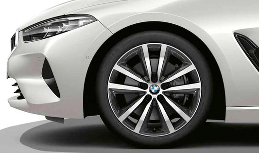 Llantas de aleación 19" Doble radio 690 OEM 36116884202 para BMW G14, G15, G16. Color gris orbit metalizado. Pieza original BMW. Ideal para eje delantero.