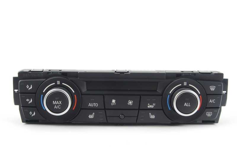 Mando de climatizador automático acabado cromo OEM 64119292262 para BMW E81, E87, E90, E92, E93, X1 E84… y más. Original BMW.