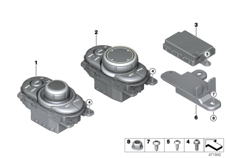 Controlador central OEM 65829328098 para MINI F56, F55, Clubman F54, Cabrio F57, Countryman F60. Original MINI.