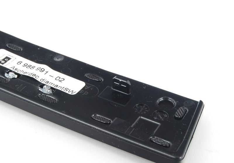 Tapa cenicero OEM 51456988991 para BMW Serie 5 {E60, E60N, E61N}. Color negro. Pieza original BMW.
