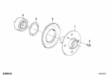 Manschette para BMW Serie 3 E30 (OEM 31211130238). Original BMW