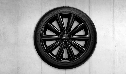 Llanta de aluminio Cosmos Spoke 499 Jet Black OEM 36116855109 para MINI Cooper F55, F56, F57... y más. Original MINI.