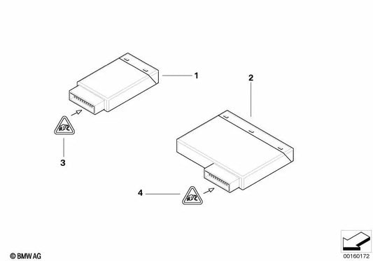 Eletrônica de energia do console central para BMW E60, E60N, E61N (OEM 61319138969). BMW original