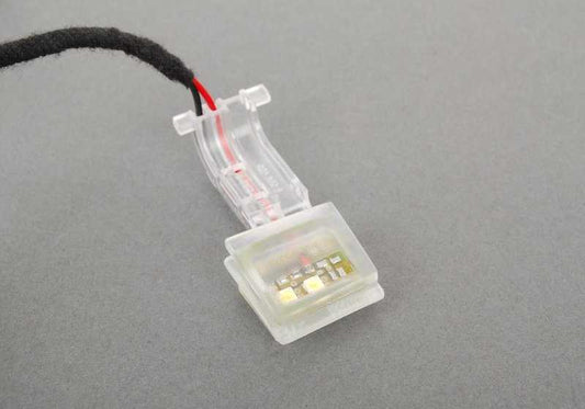 Iluminación de tirador de puerta delantero derecho OEM 63177209882 para BMW E71, E72. Original BMW.