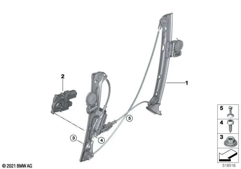 Hose Holder for BMW 2 Series G42, G87 4 Series G22, G23, G82, G83 8 Series F91, F92, G14, G15 (OEM 07149388922). Original BMW