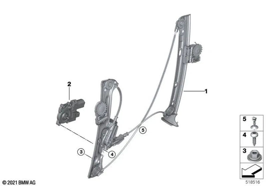 Hose Holder for BMW 2 Series G42, G87 4 Series G22, G23, G82, G83 8 Series F91, F92, G14, G15 (OEM 07149388922). Original BMW