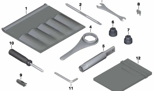 Réglage de la suspension de la couverture en plastique OEM 71118525865 pour BMW Motorrad HP4 (SK42, HP40). BMW original Motorrad.