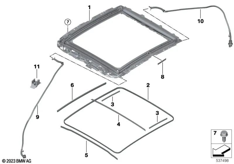 Tube de vidange d'eau arrière pour la série BMW 1 F52 (OEM 41007377908). BMW d'origine