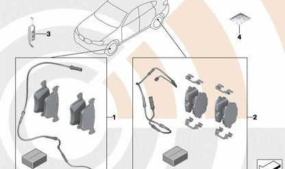 Haltefeder for BMW 1 Series F20, F21, 2 Series F22, F23, 3 Series F30, F31, F34, F35, 4 Series F32, F33, F36, X3 F25, X4 F26 (OEM 34106790927). Original BMW
