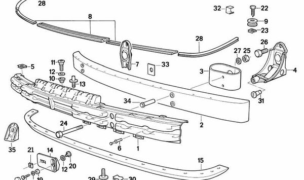Arandela de sujeción OEM 51112292237 para BMW E30, E36, E34, E32, Z1. Original BMW.