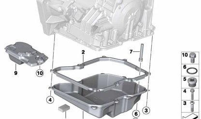 Tubo de rebose cárter OEM 24117551083 para MINI Cooper S R50, R52, R53. Original MINI.
