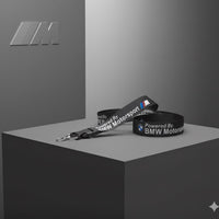 BMW Motorsport Keychain Lanyard with Safety Clasp and Metal Hook