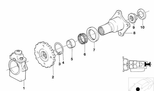 BMW Regulator 3 E30, Serie 5 E34, 7 E32 -Serie (OEM 24321217281). Original BMW