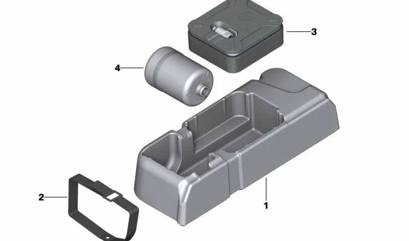 Bandeja portaobjetos Mobility System OEM 71106873442 para BMW G01, F97, G02, F98. Original BMW.