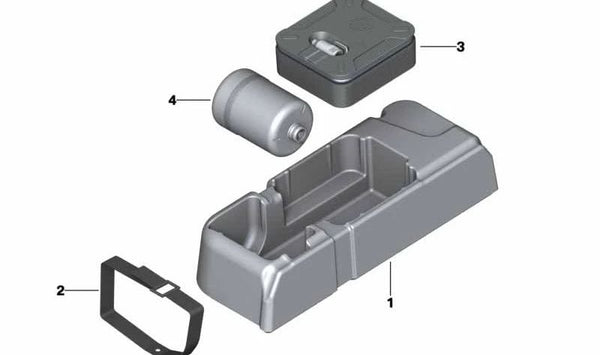 Bandeja portaobjetos Mobility System OEM 71106873442 para BMW G01, F97, G02, F98. Original BMW.