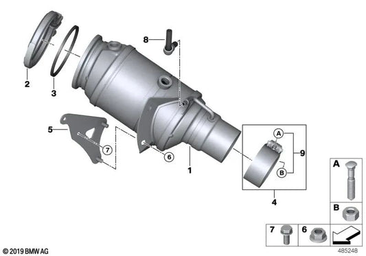 Unterstützung für Katalisger in der Nähe des Motors für BMW I12, I15 (OEM 18328608158). Original BMW