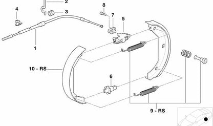 Pasamuros OEM 34401165291 para BMW E81, E82, E87, E88, F20, F21, F22, F23, F87, E90, E91, E92, E93, F30, F31, F34, F80, F32, F33, F36, F82, F83, E39, E60, E61, E63, E64, E84, E53 y MINI R56. Original BMW y MINI.