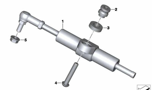 Soporte distanciador OEM 32768549417 para BMW Motorrad R1200GS, R1250GS, R1200RT... y más. Original BMW Motorrad.