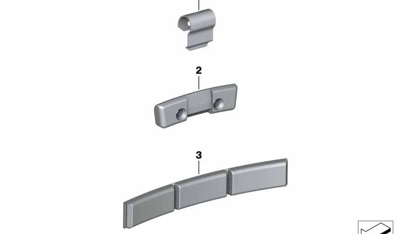 OEM 3611676311 holding clip for BMW E81, E82, E87, E88, F20, F21, F40, F52, F22, F23, F44, F45, F46, F87, G42, U06, G87, E30, E36, E46, E90, E91 , E92, E93, F30, F31, F34, F35, F80, G20, G21, G28, G80, G81, F32, F33, F36, F82, F83, G22, G23, G2, G2
