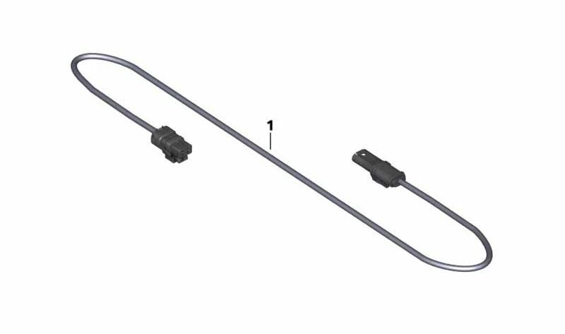 Cable adaptador faro adicional LED OEM 61128354800 para motos BMW K1600GT, K1600GTL, R1200RT, K1600 Bagger... y más. Original BMW Motorrad.