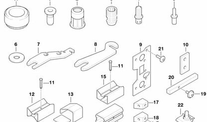 Remache tuerca de cabeza avellanada M6 OEM 07146953045 para MINI R56, F55, F56, F57, Clubman F54, Countryman F60... y más. Original MINI.
