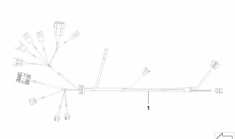 Módulo de transmissão da fiação do motor para BMW E81, E82, E87N, E88, E90, E90N, E91, E91N, E92, E92N, E93, E93N, E84 (OEM 12517570596). BMW original
