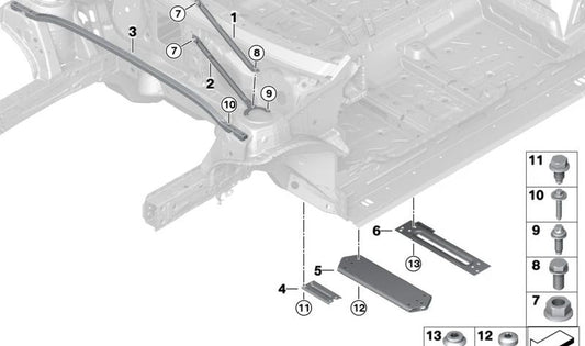Tunnel del controllore di connessione per BMW F40, F44, F45, F46, F48, F39 (OEM 51717381493). BMW originale