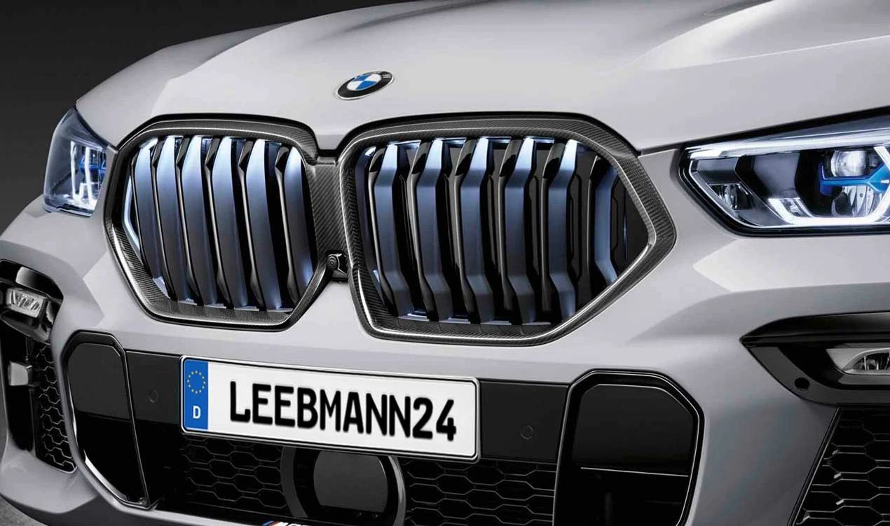 Parrilla decorativa M Performance para BMW X6 G06 (OEM 51712467265). Original BMW