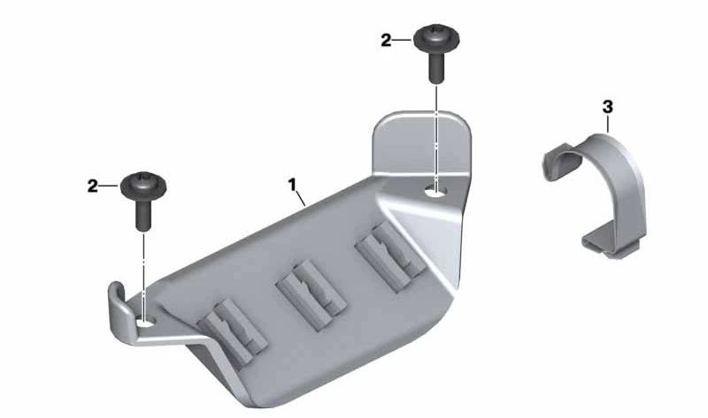 Suporte de caixa de soquete OEM 61137687106 para motocicletas BMW R 1200 RT, R 900 RT, R 1200 R. Originais BMW Motorrad.