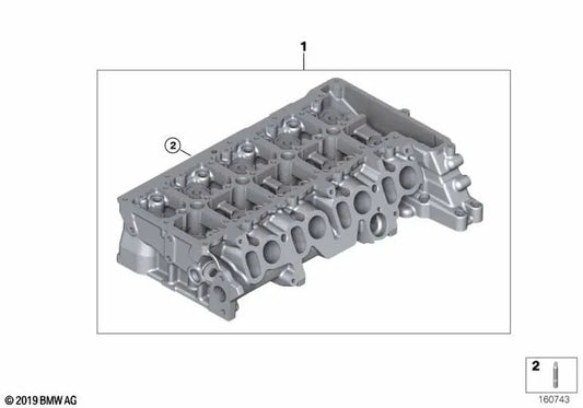 Zylinderkopf OEM 11127812604 für BMW F20, F21, 114d, 116d, 116d Efficient Dynamics. Original BMW.