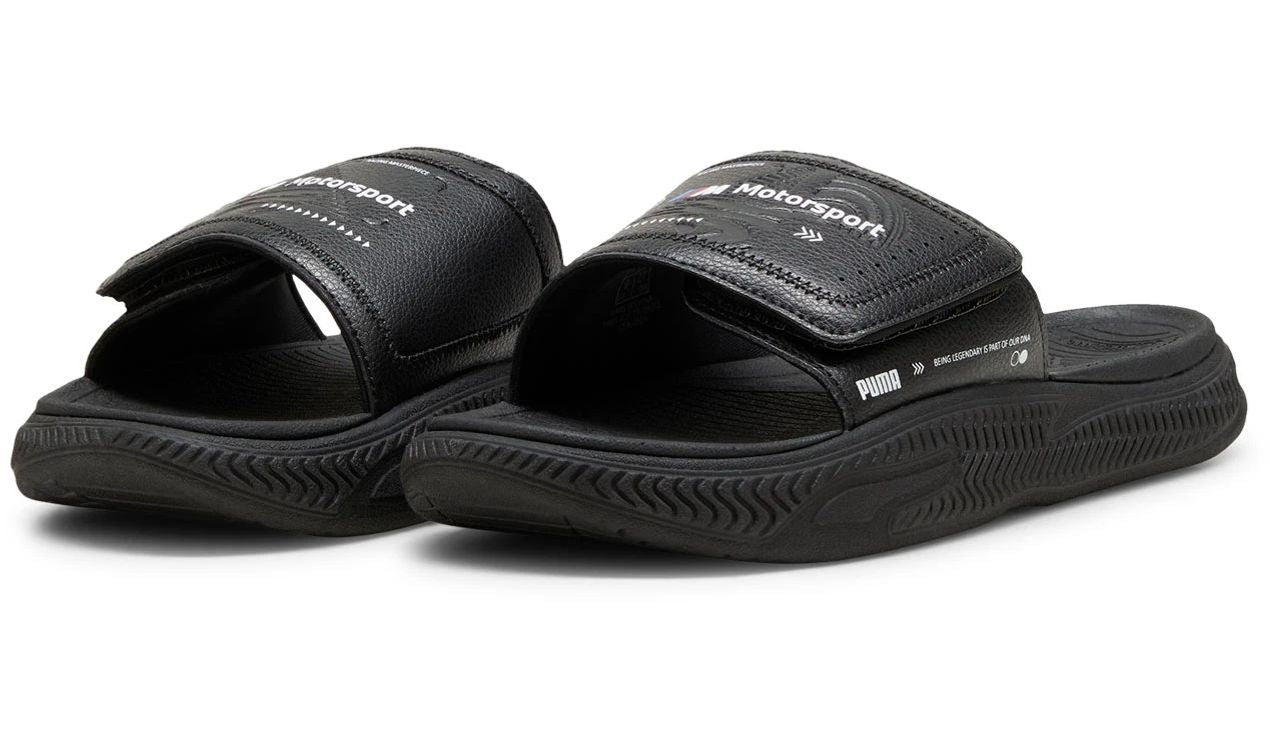 BMW M MOTORSPORTRIDE SLIDE OEM 80195B31984 Unisex, with BMW M and Puma logo, in black and comfortable sole. Original BMW. It is not a mechanical piece, suitable for any BMW fan.