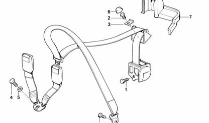 Tapa embellecedora izquierda OEM 72111971267 para BMW E30. Original BMW.