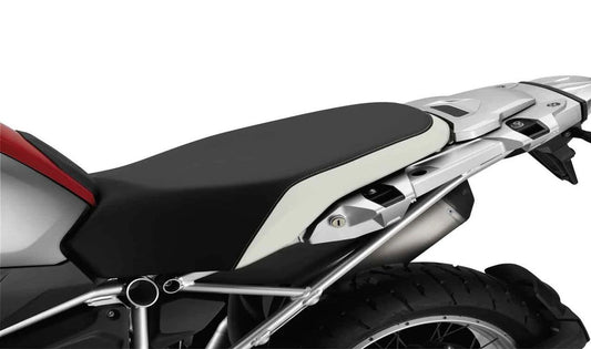 Juego de asiento Rallye alto 880 mm con placa portaequipajes negro/gris OEM 77348523744 para motos BMW R 1200 GS, R 1200 GS Adventure... y más. Original BMW Motorrad