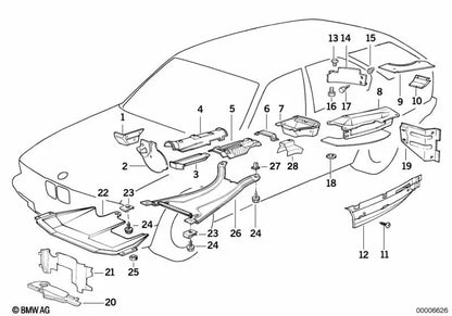 Parafuso de cabeça sextavada com arruela para BMW E34, E32 (OEM 07119913948). BMW original