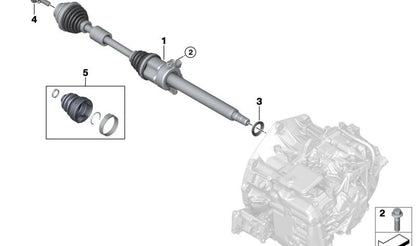Protector antipolvo para transmisión OEM 31608648829 para MINI F40, F44, F45, F46, F48, F39, F55, F56, F57, F54, F60 y BMW F40, F44, F52. Original MINI y BMW.