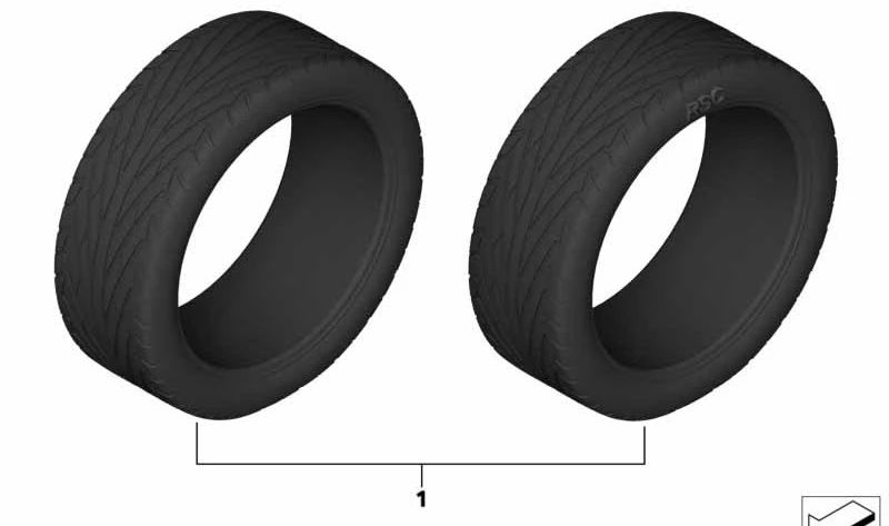 Neumático Pirelli P-Zero OEM 36125A40E37 para BMW (Modelos compatibles: G42, G23). Original BMW.
