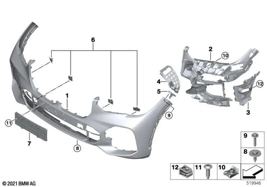 Vorderhalter für BMW G05, G18 (OEM 51118069224). Original BMW.